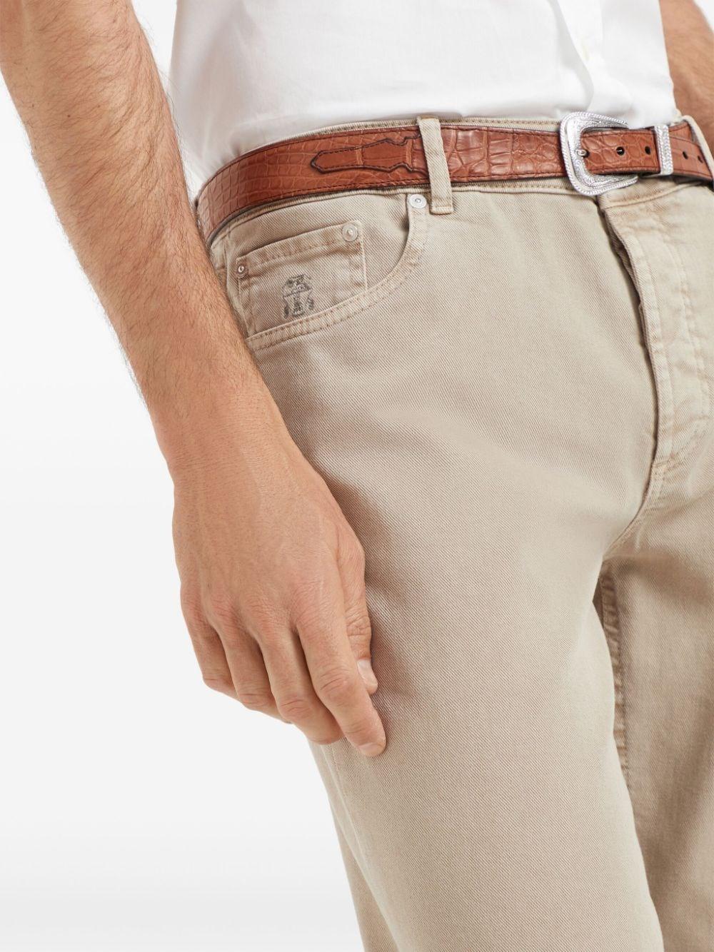 Brunello cucinelli Denim Traditional Fit Five-Pocket Pants Sottocosto