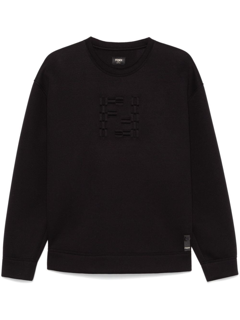 Fendi `FF Labyrinth` Embossed Sweater Economico