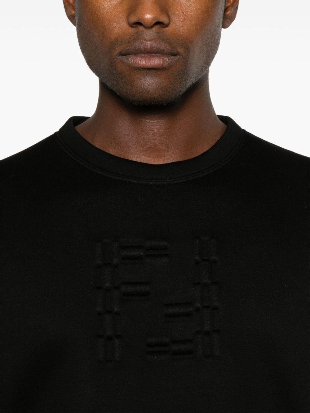 Fendi `FF Labyrinth` Embossed Sweater Economico