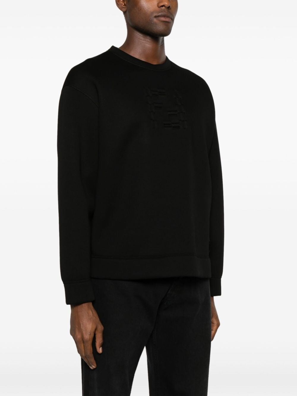 Fendi `FF Labyrinth` Embossed Sweater Economico