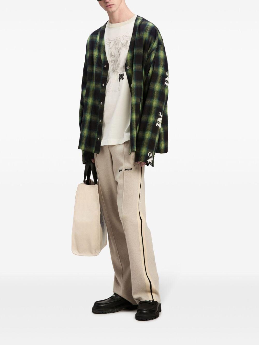 Palm angels `Classic Logo` Knit Track Pants Vendita