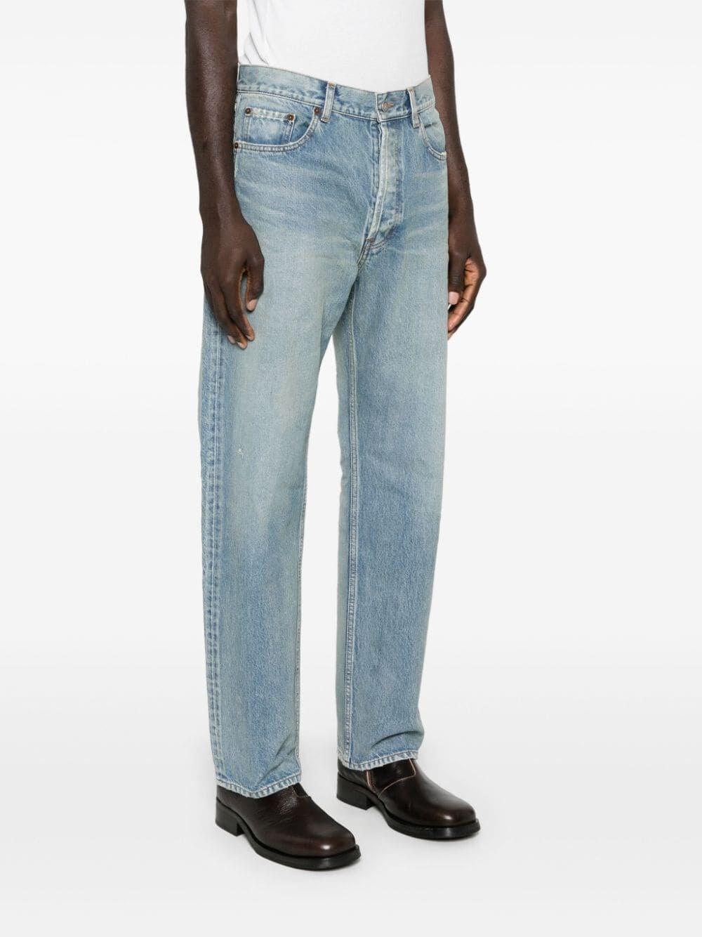 Saint laurent Loose Straight Jeans In Vendita