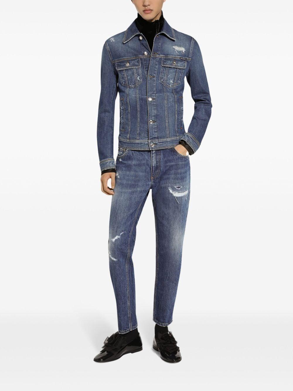 Dolce & gabbana Denim Jacket Saldi Di Fabbrica