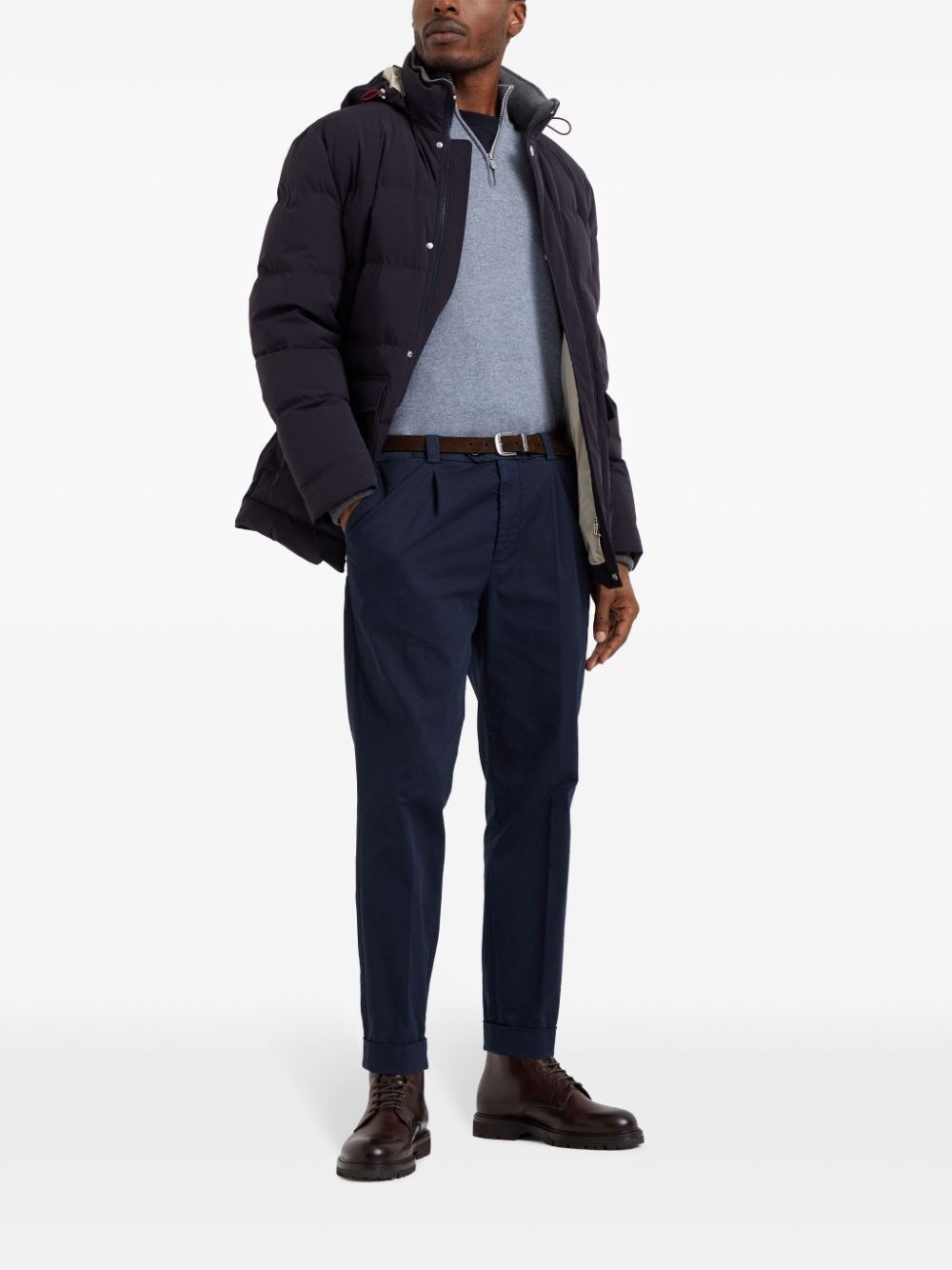 Brunello cucinelli Turtle-Neck Sweater With Zipper Saldi