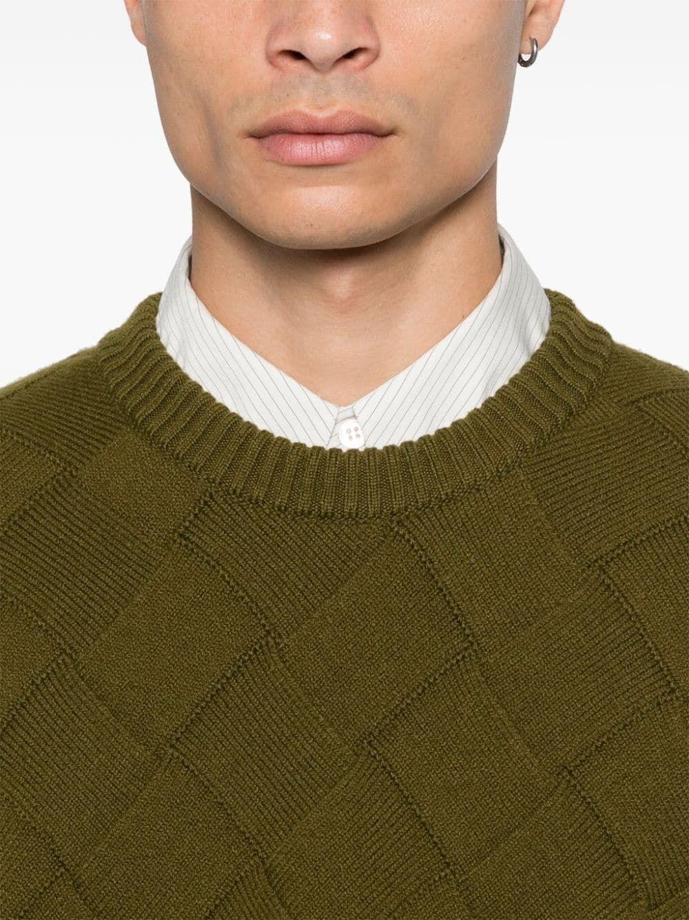 Bottega veneta `Intreccio Wool Jumper` Offerte