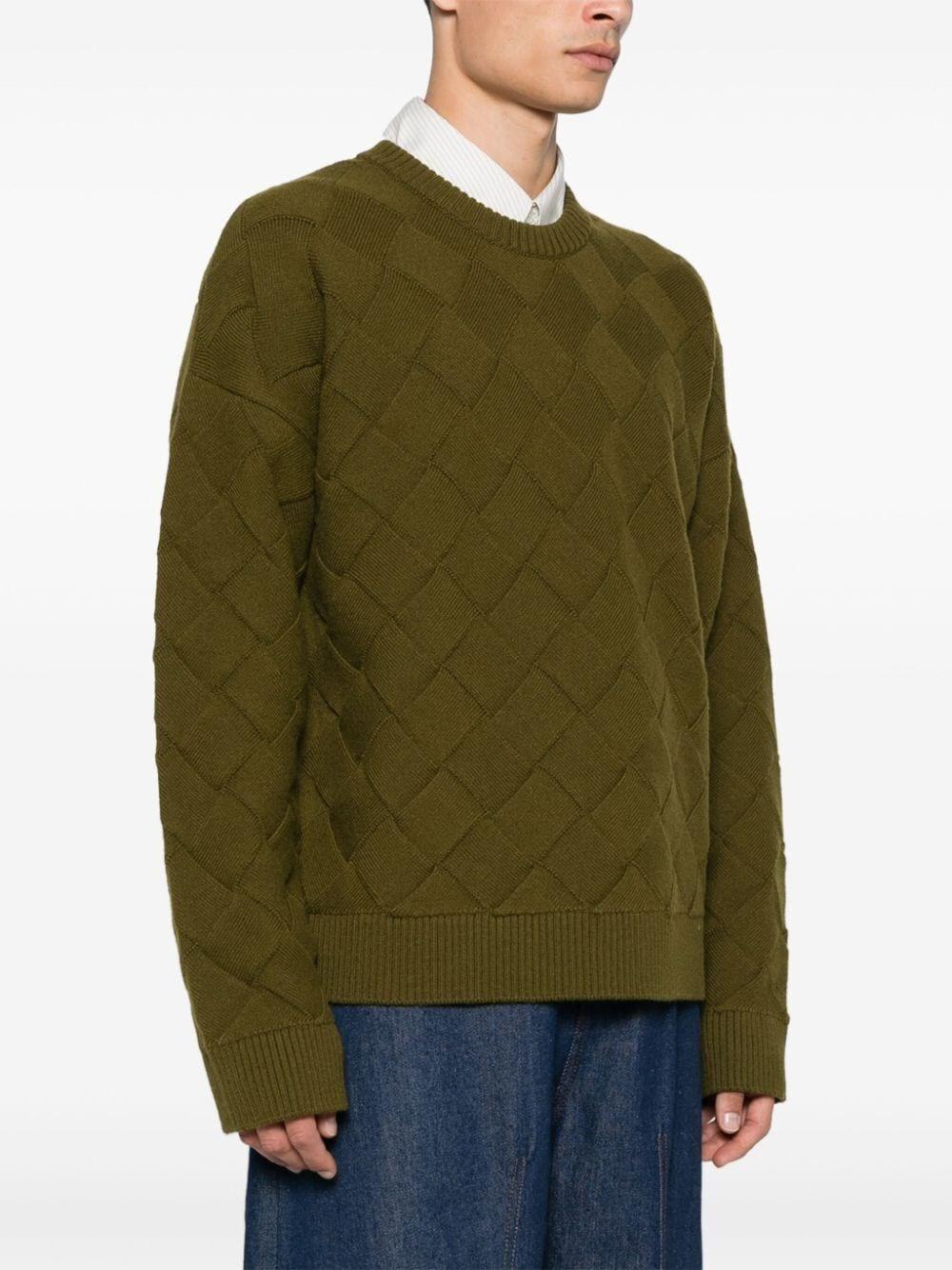 Bottega veneta `Intreccio Wool Jumper` Offerte