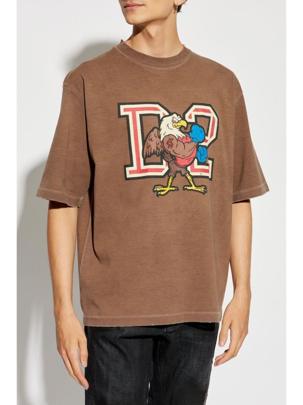 Dsquared2 Loose Fit T-Shirt Saldi Di Fabbrica