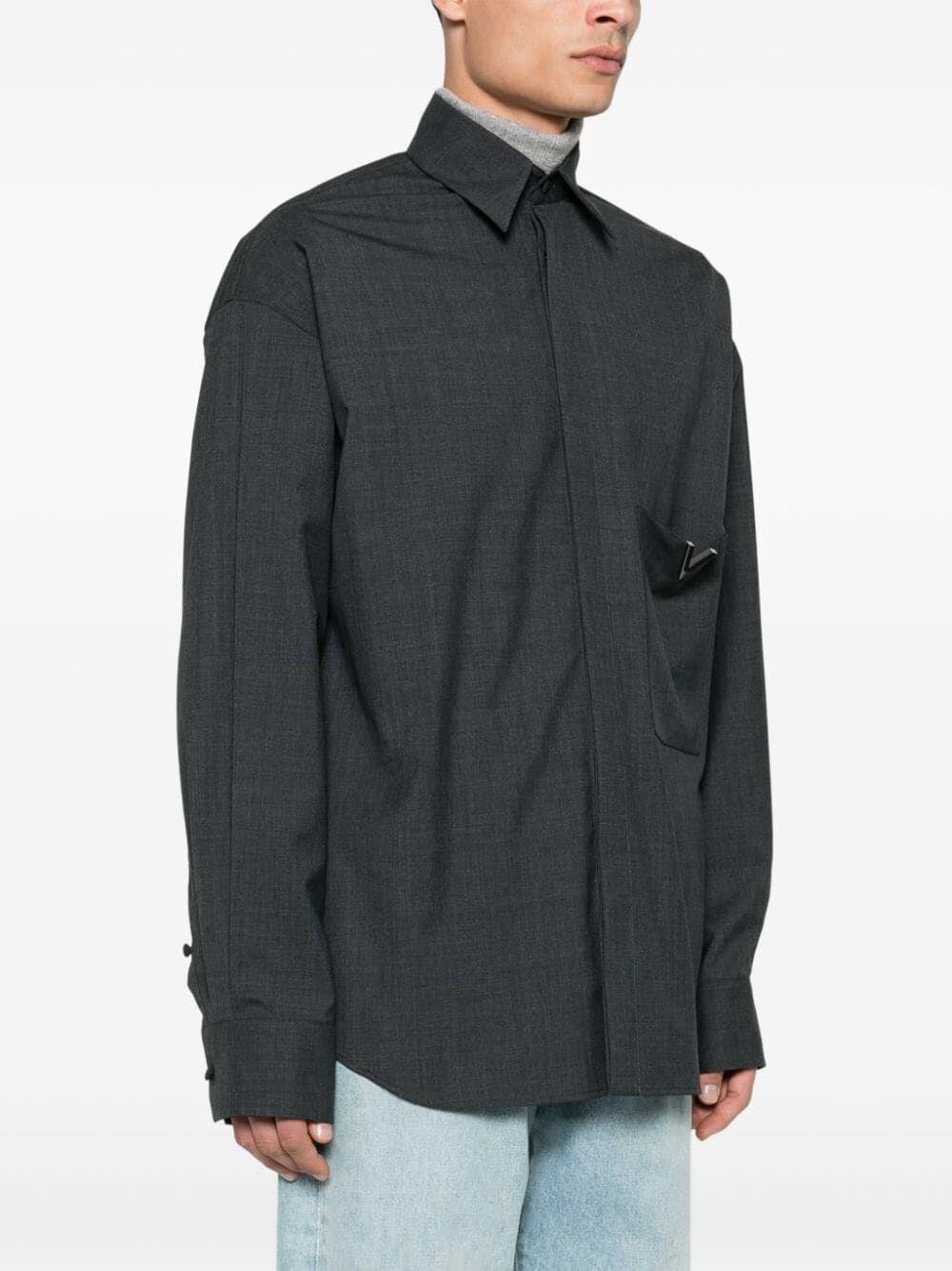Valentino garavani `V Detail` Long Sleeve Shirt Italia