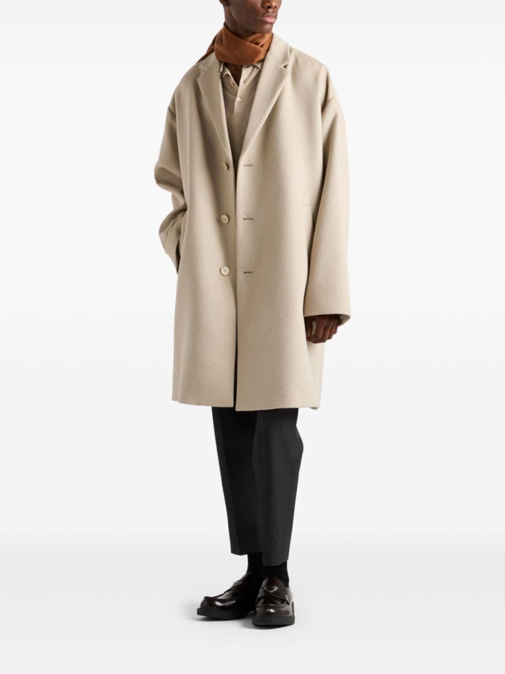 Prada Cashgora Coat Fino Al -60%