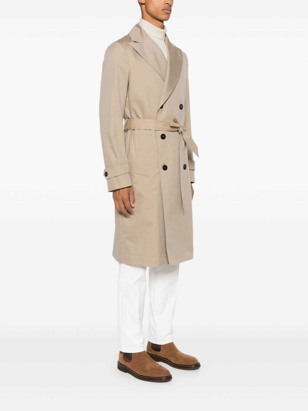 Drumohr Double-Breasted Coat Consegna Veloce