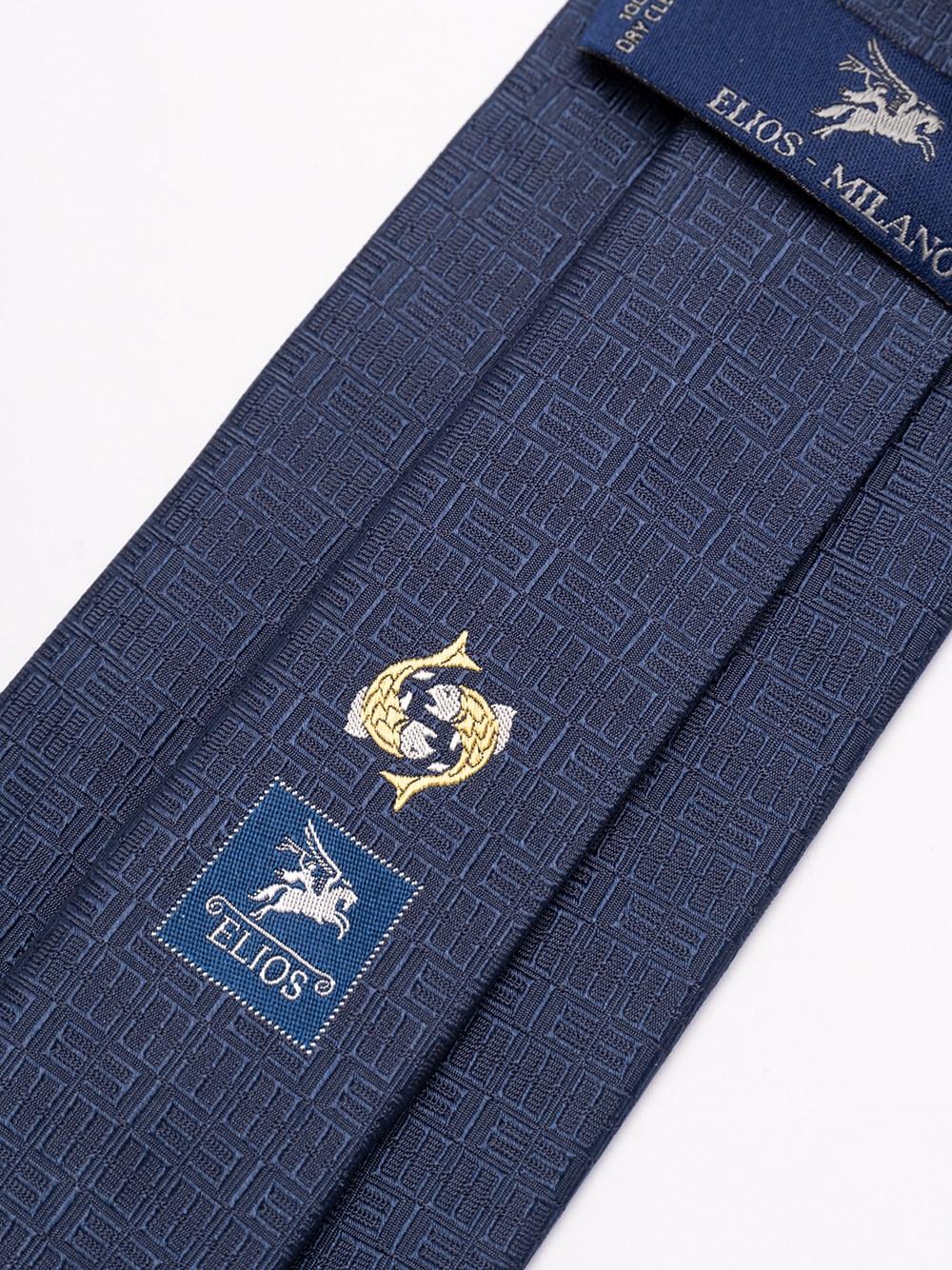 Elios Silk Tie with Zodiac Sign Italia