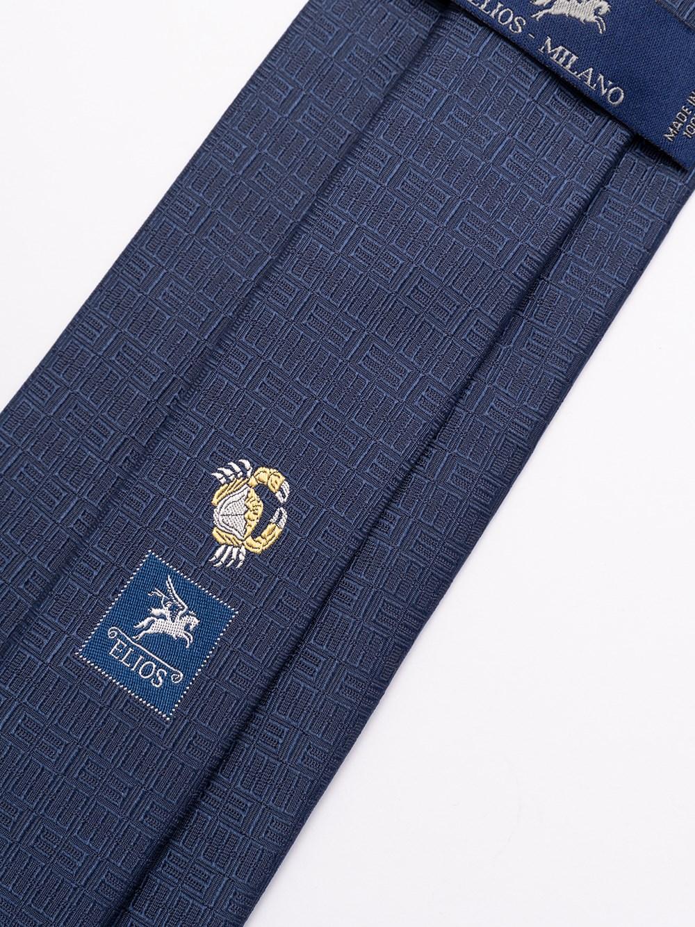 Elios Silk Tie with Zodiac Sign 2025
