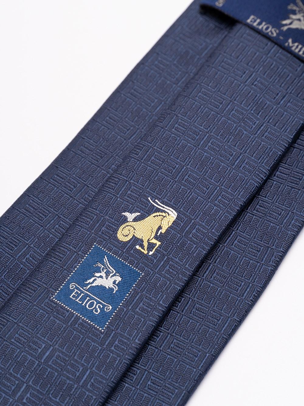 Elios Silk Tie with Zodiac Sign Nuovo