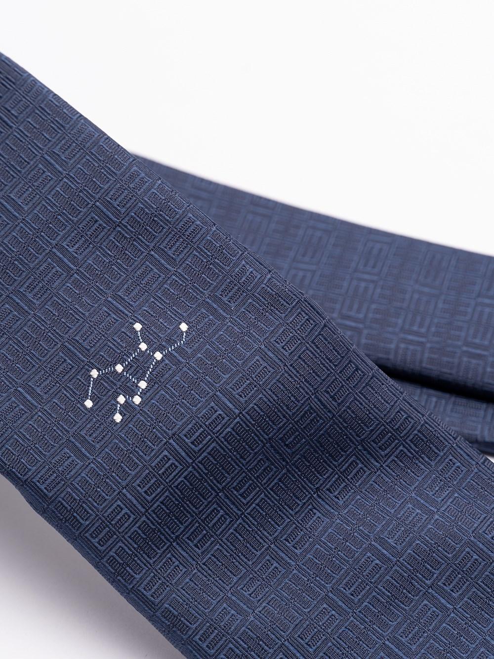 Elios Silk Tie with Zodiac Sign Promozione