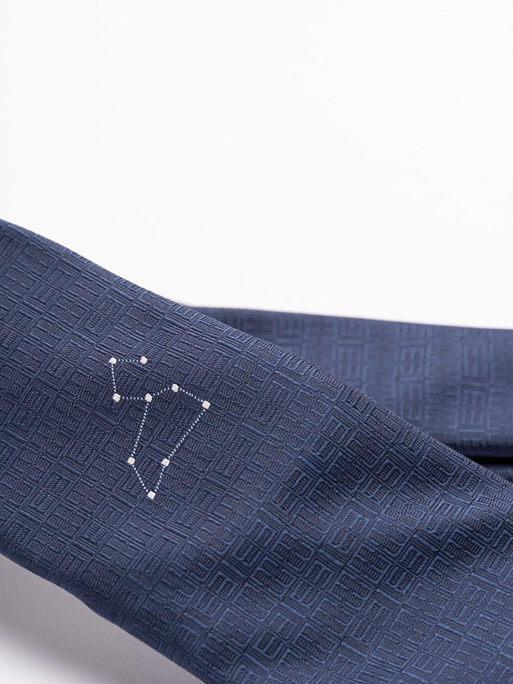 Elios Silk Tie with Zodiac Sign Spedizione Gratuita