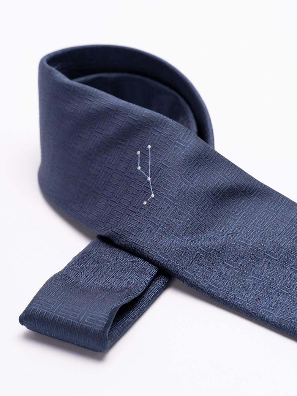 Elios Silk Tie with Zodiac Sign Soddisfazione Garantita