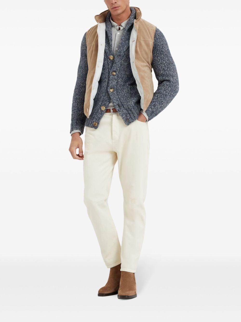 Brunello cucinelli Padded Leather Vest Prezzo Ridotto