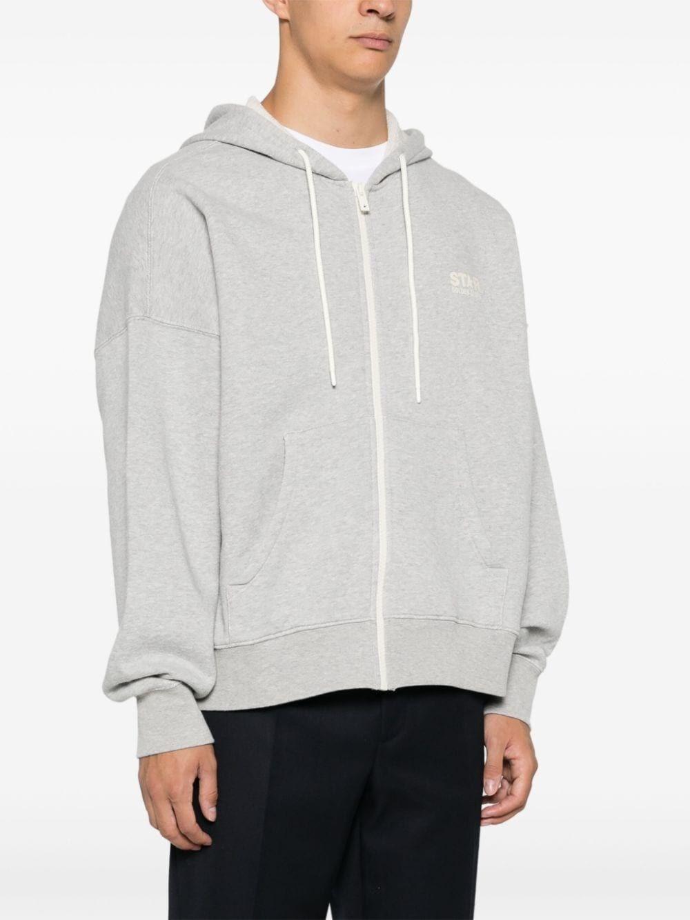 Golden goose `Star` Zipped Hoodie Logo Printed Negozio