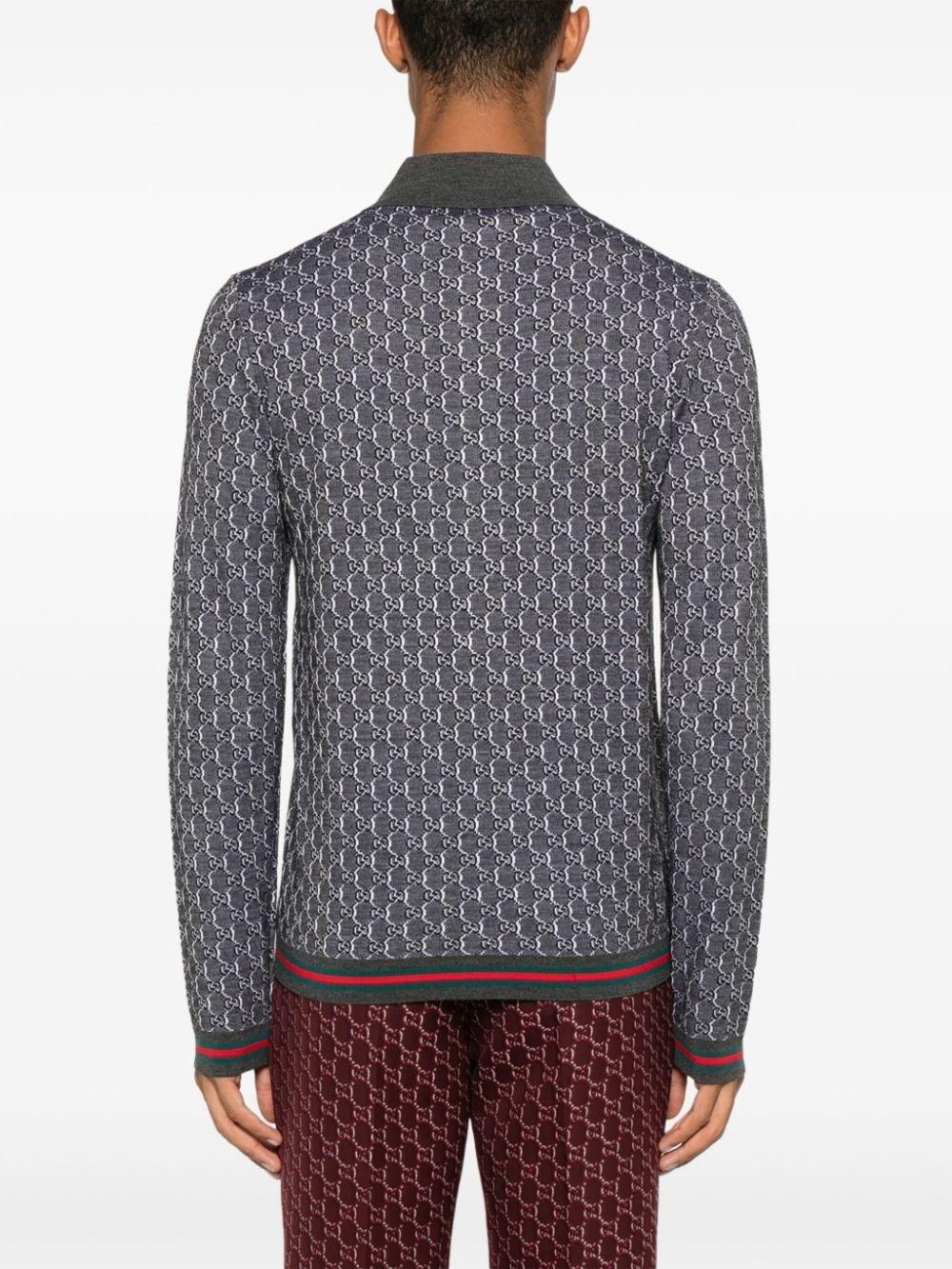 Gucci Long Sleeve Polo Shirt Moda