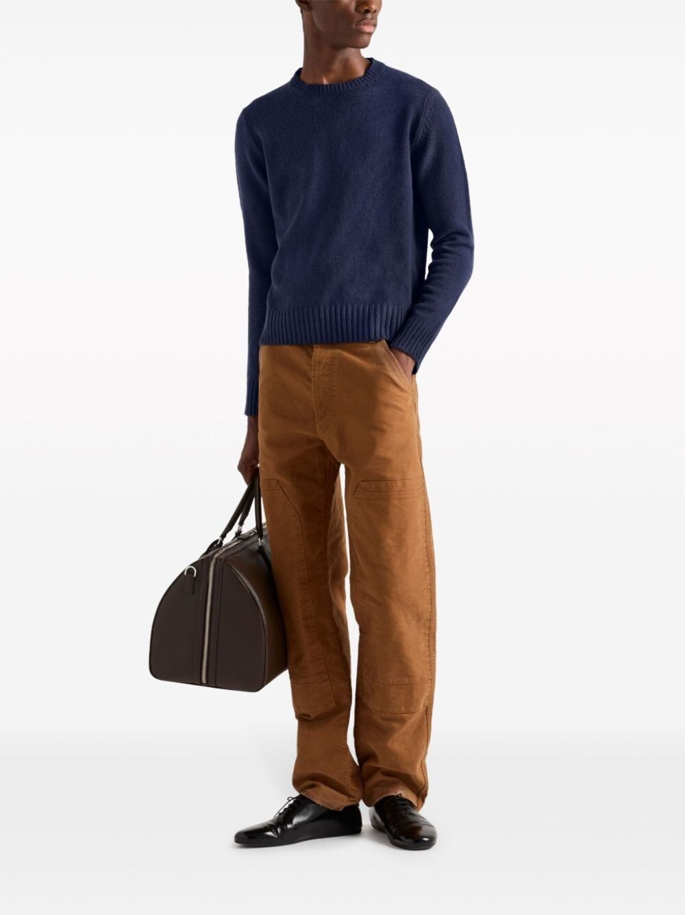 Prada Moleskin Pants Vendite Flash