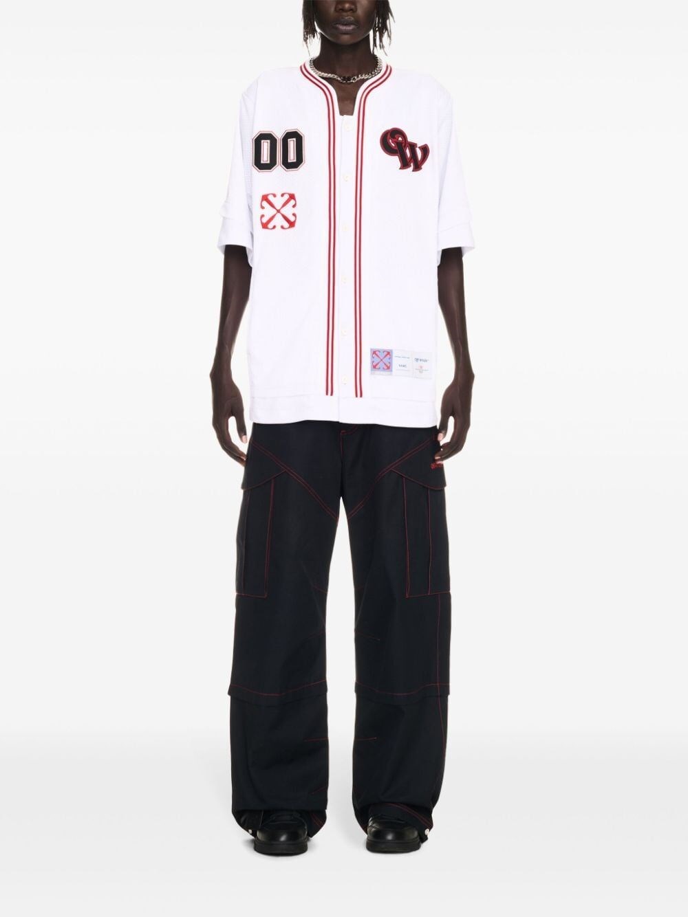 Off white `Gothic Logo Hybr` Baseball Shopping Online