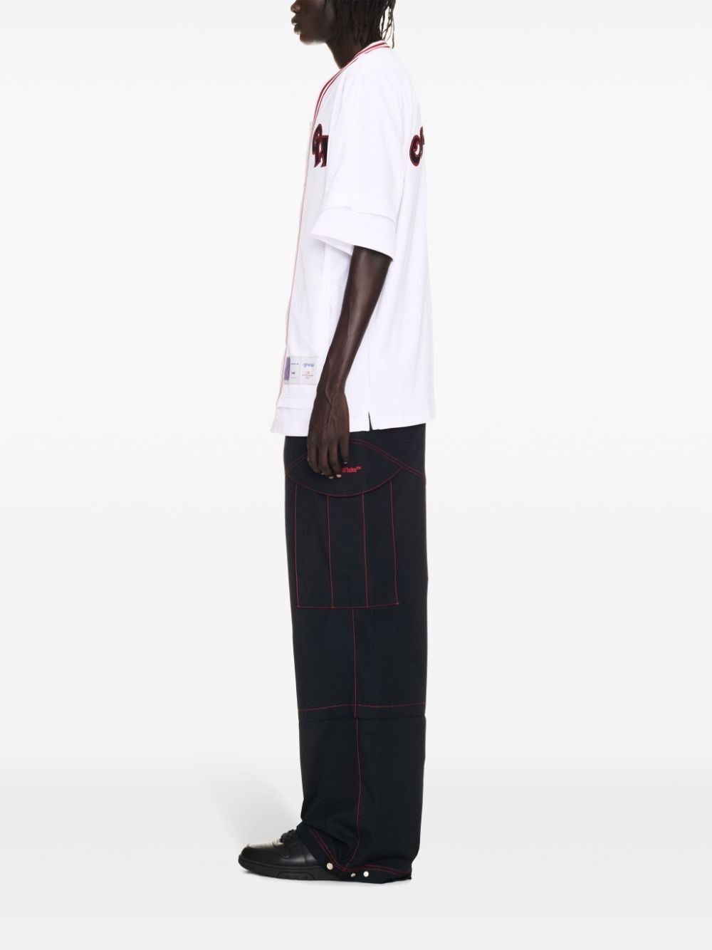 Off white `Gothic Logo Hybr` Baseball Shopping Online