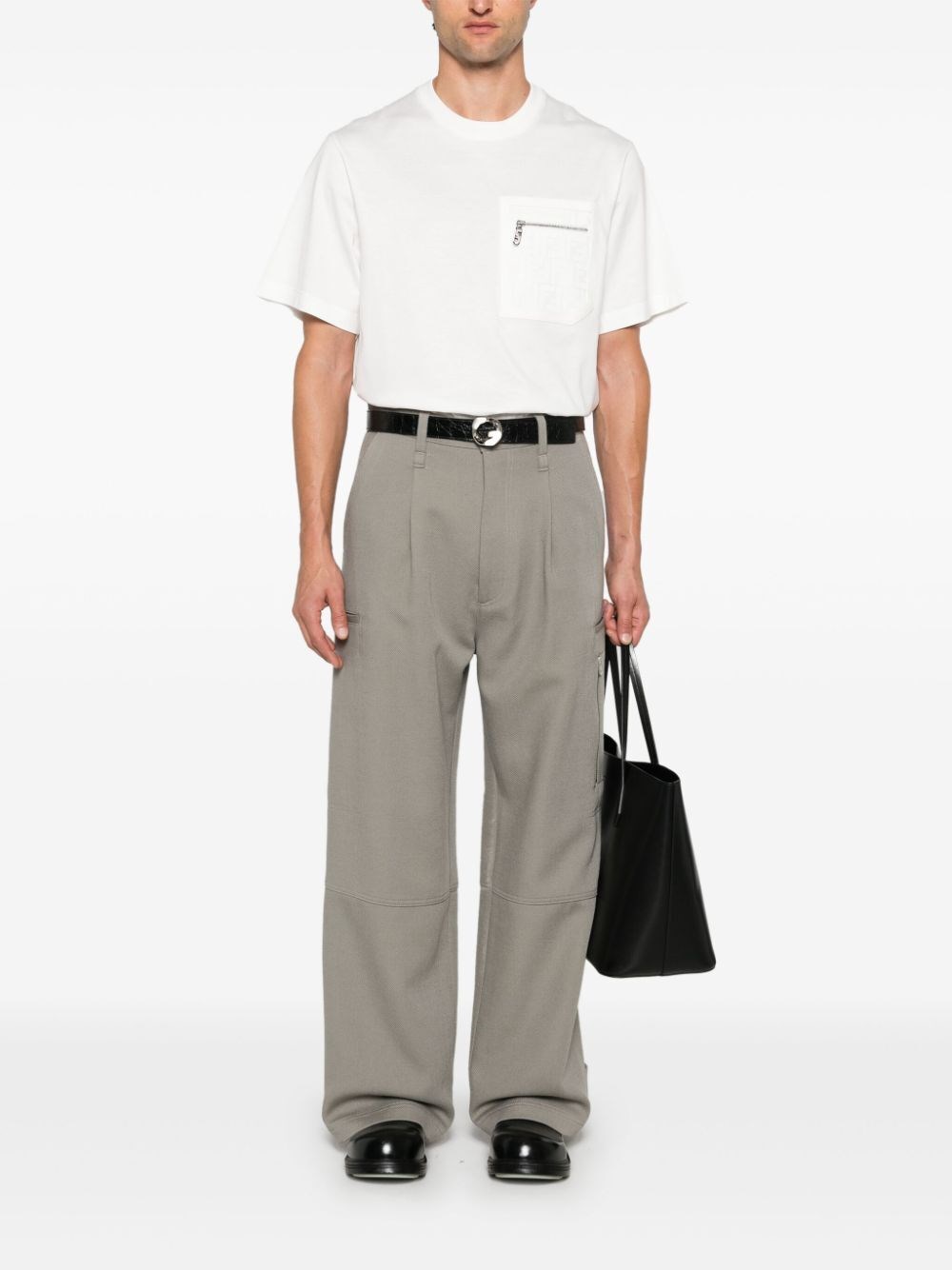 Fendi `FF` Pocket T-Shirt In Vendita