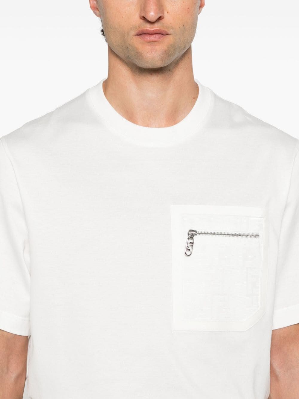 Fendi `FF` Pocket T-Shirt In Vendita