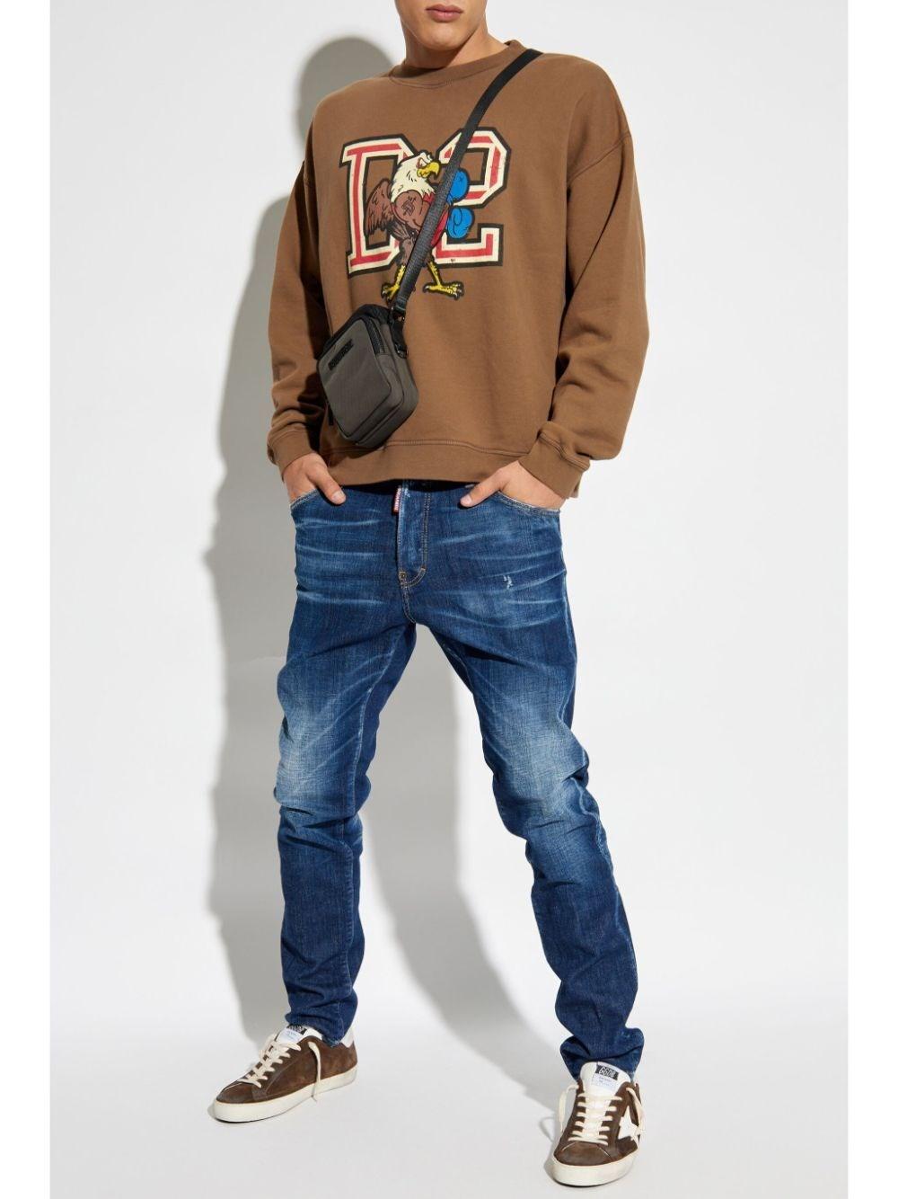 Dsquared2 Relax Fit Crew-Neck Sweatshirt Offerte giornaliere