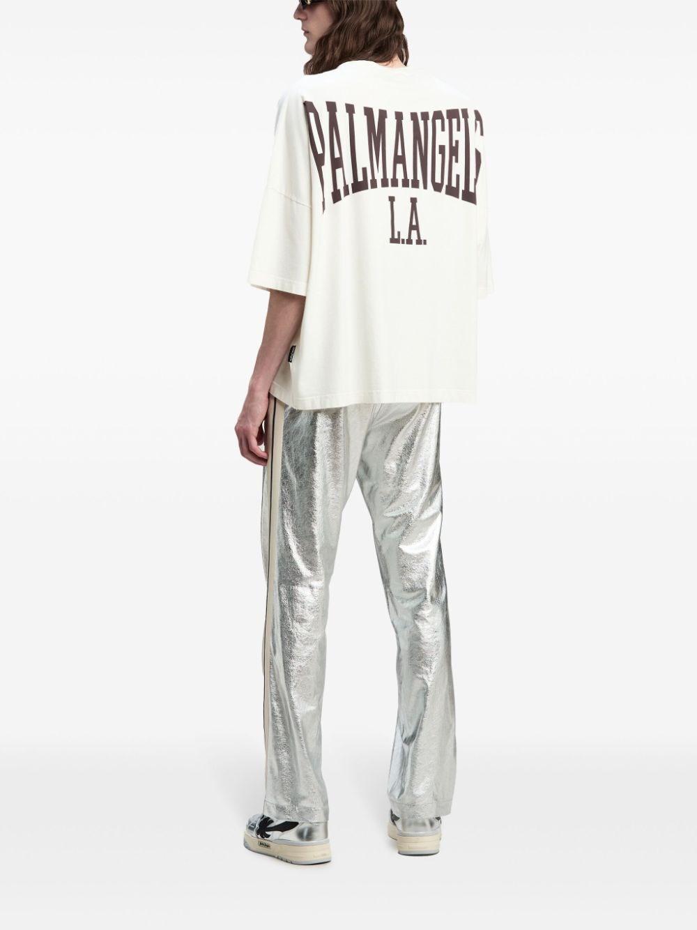 Palm angels `Back College` Oversized T-Shirt Offerta settimanale