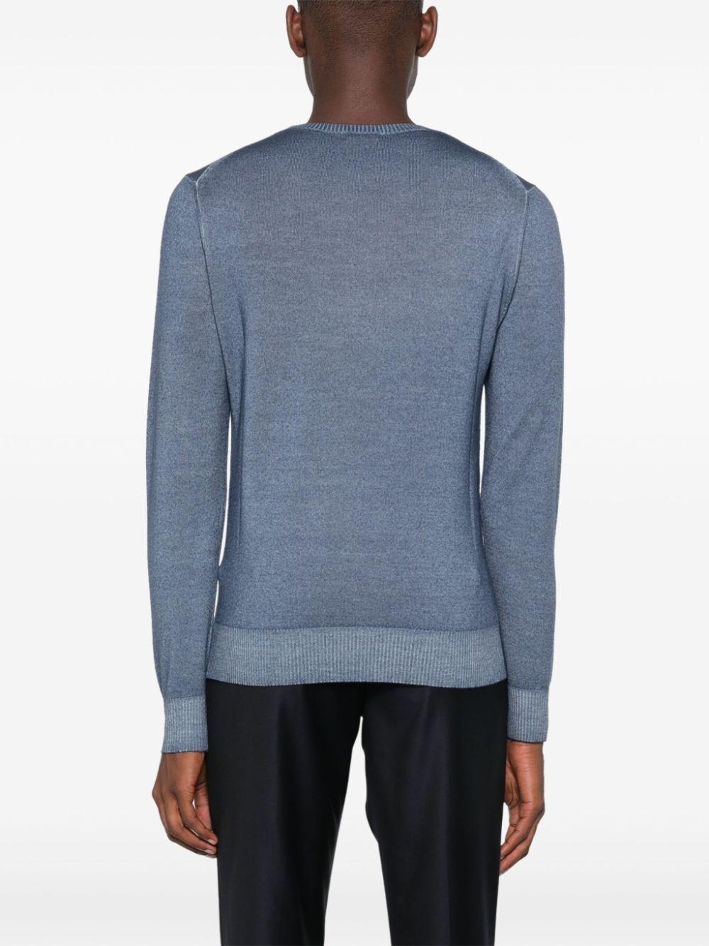 Malo Long Sleeve Crew-Neck Sweater In vendita