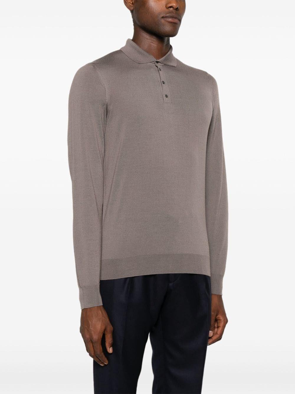 Drumohr Long Sleeve Polo Shirt Sottocosto