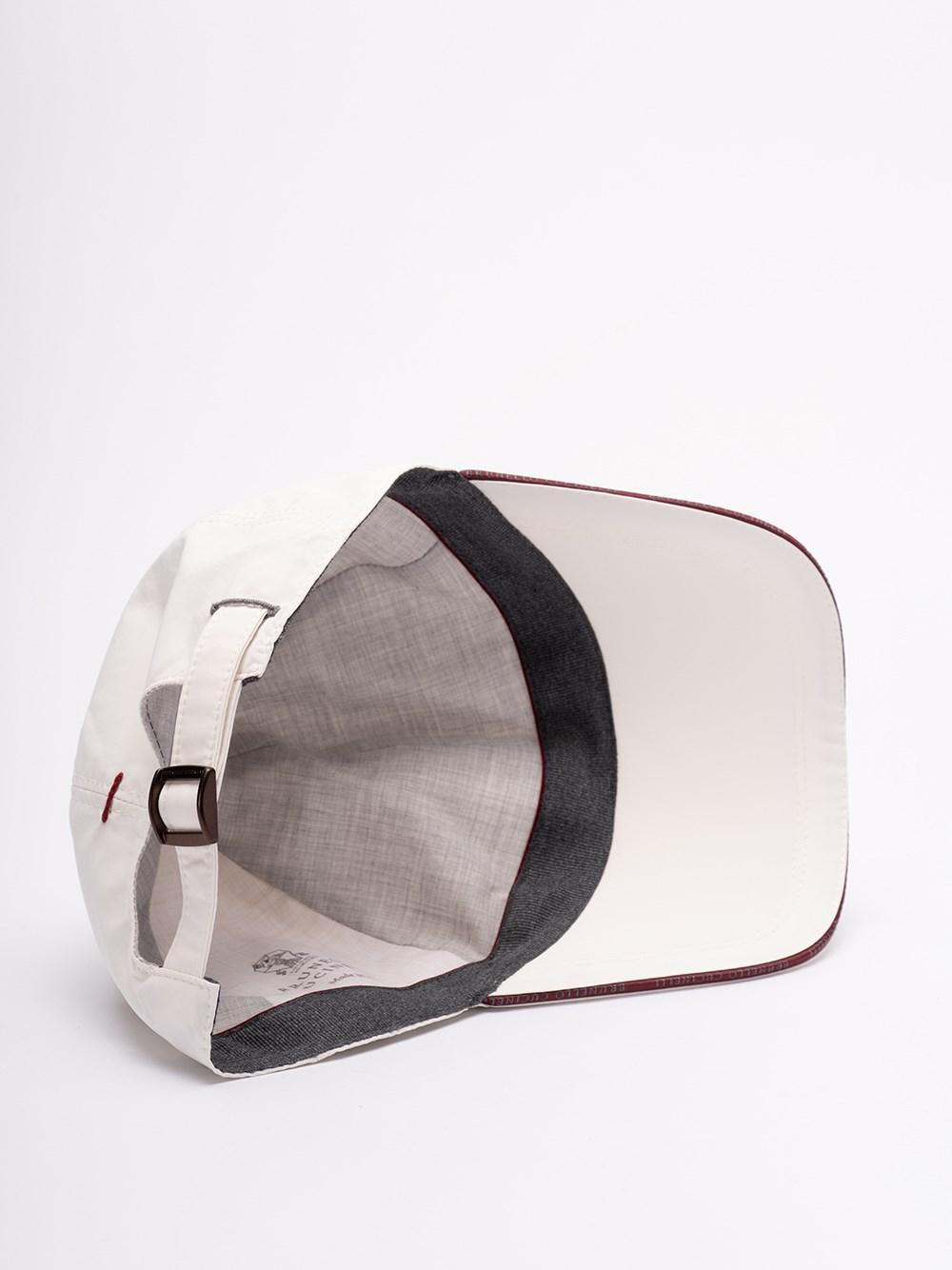 Brunello cucinelli Water-Resistant Baseball Cap With Contrast Details And Embroidered Logo Smaltimento dello stoccaggio