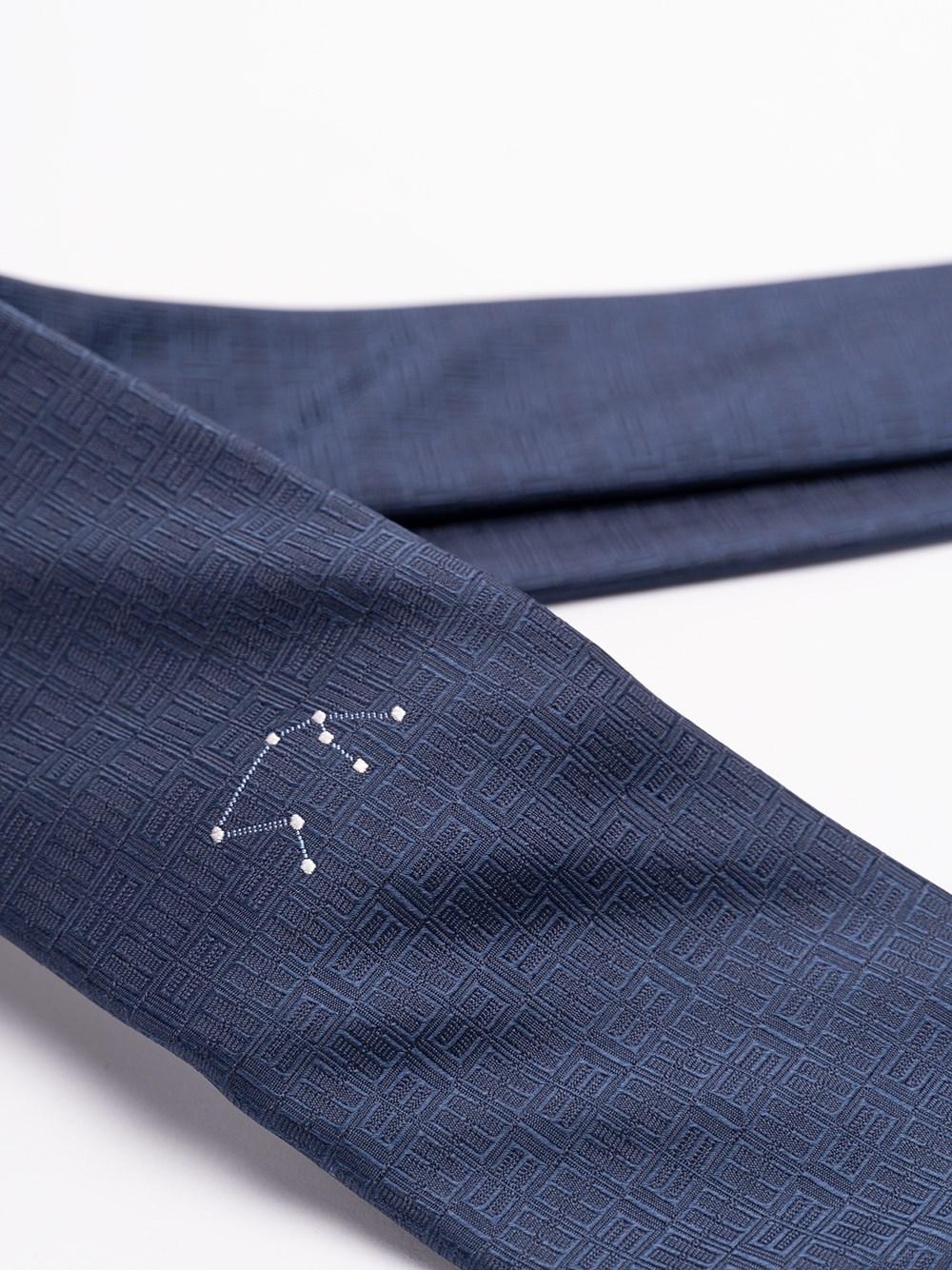 Elios Silk Tie with Zodiac Sign Offerta migliore