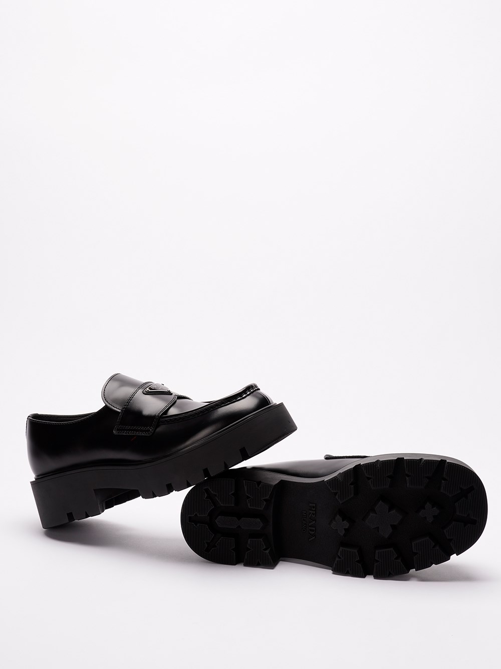 Prada Leather Loafers Solo un giorno rimasto