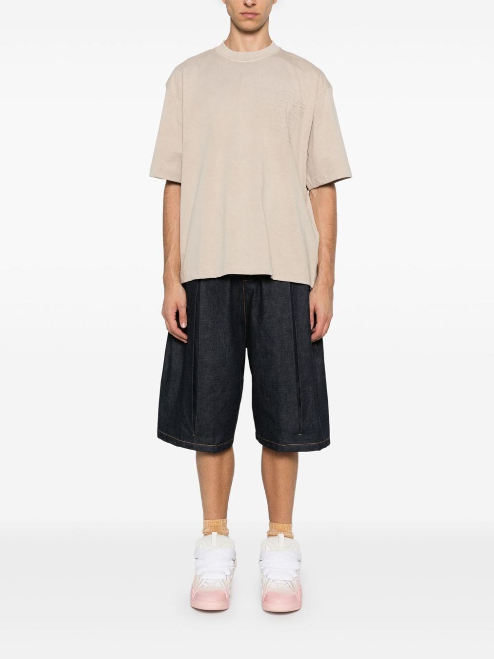 Off white `Outline Arrow Skate` Short Sleeve T-Shirt Qualità