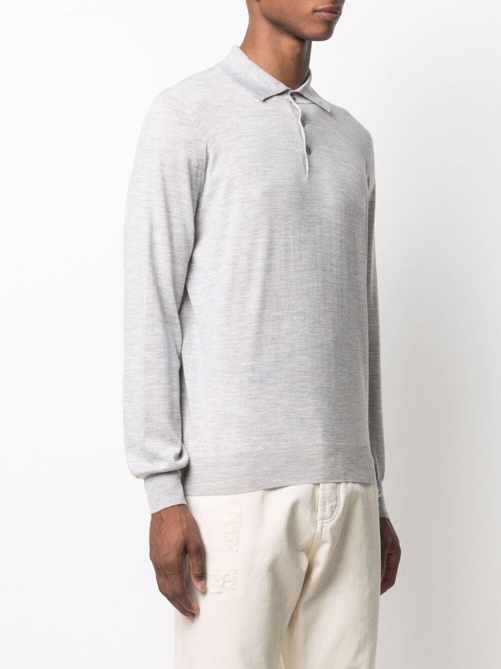 Brunello cucinelli Polo-Style Lightweight Sweater Saldi