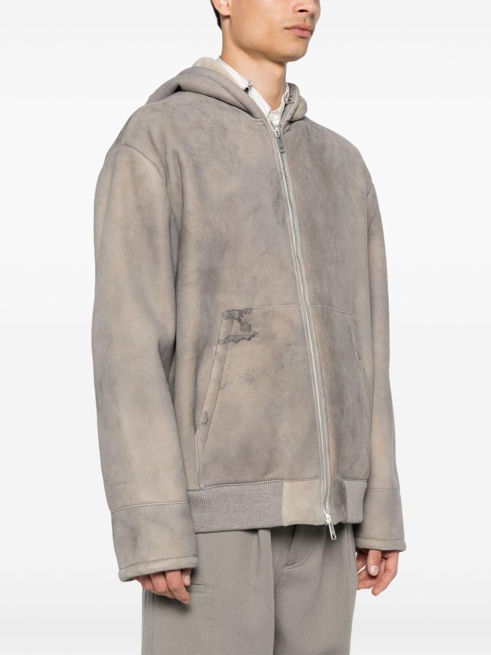 Prada Shearling Hooded Jacket Saldi Di Fabbrica