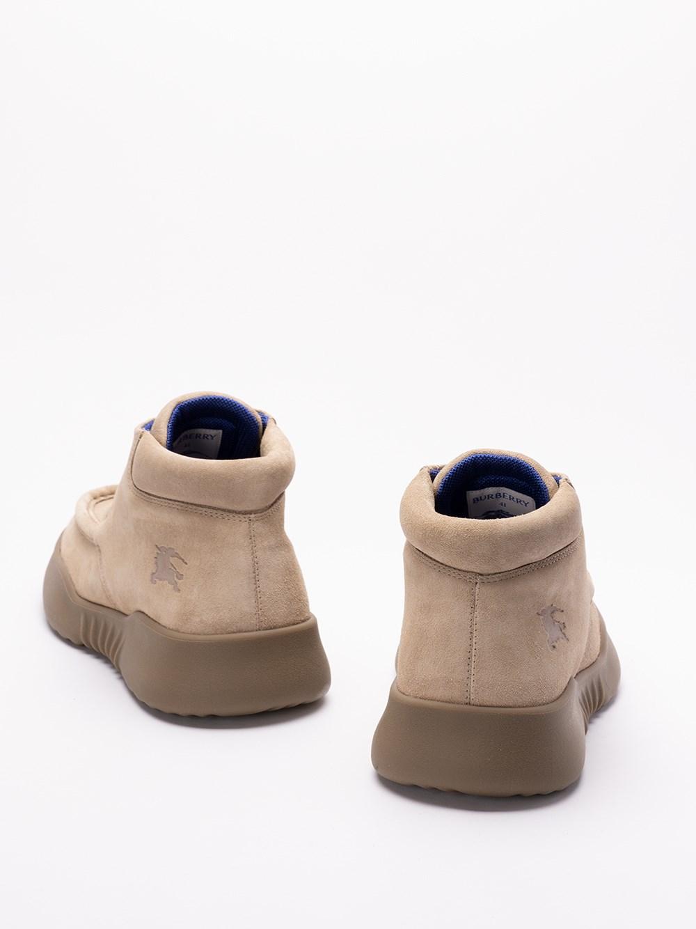 Burberry Suede `Log` Boots Offerte esclusive