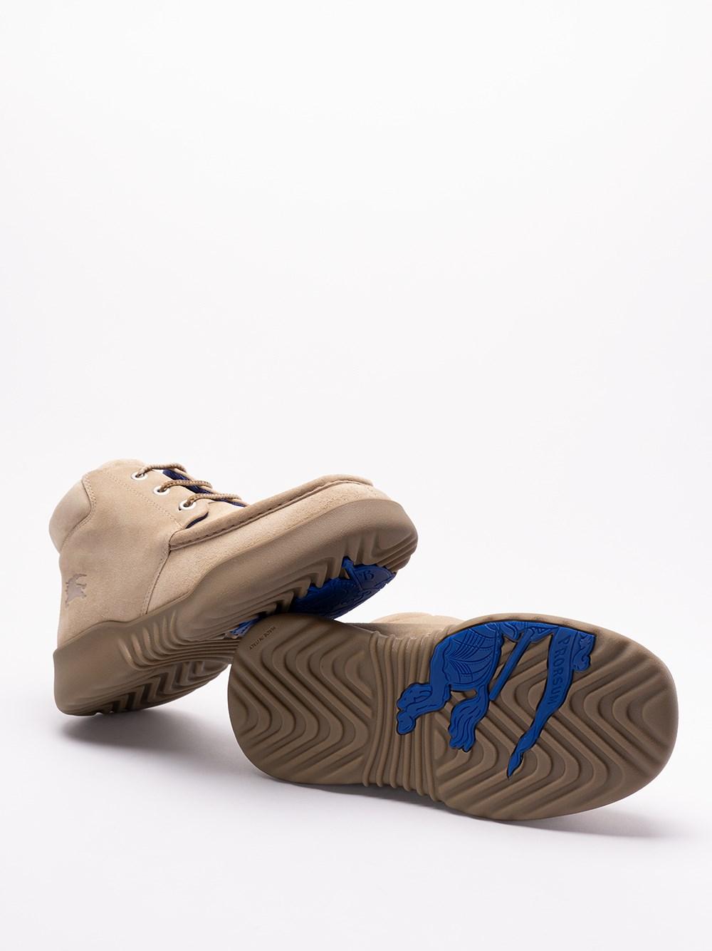 Burberry Suede `Log` Boots Offerte esclusive