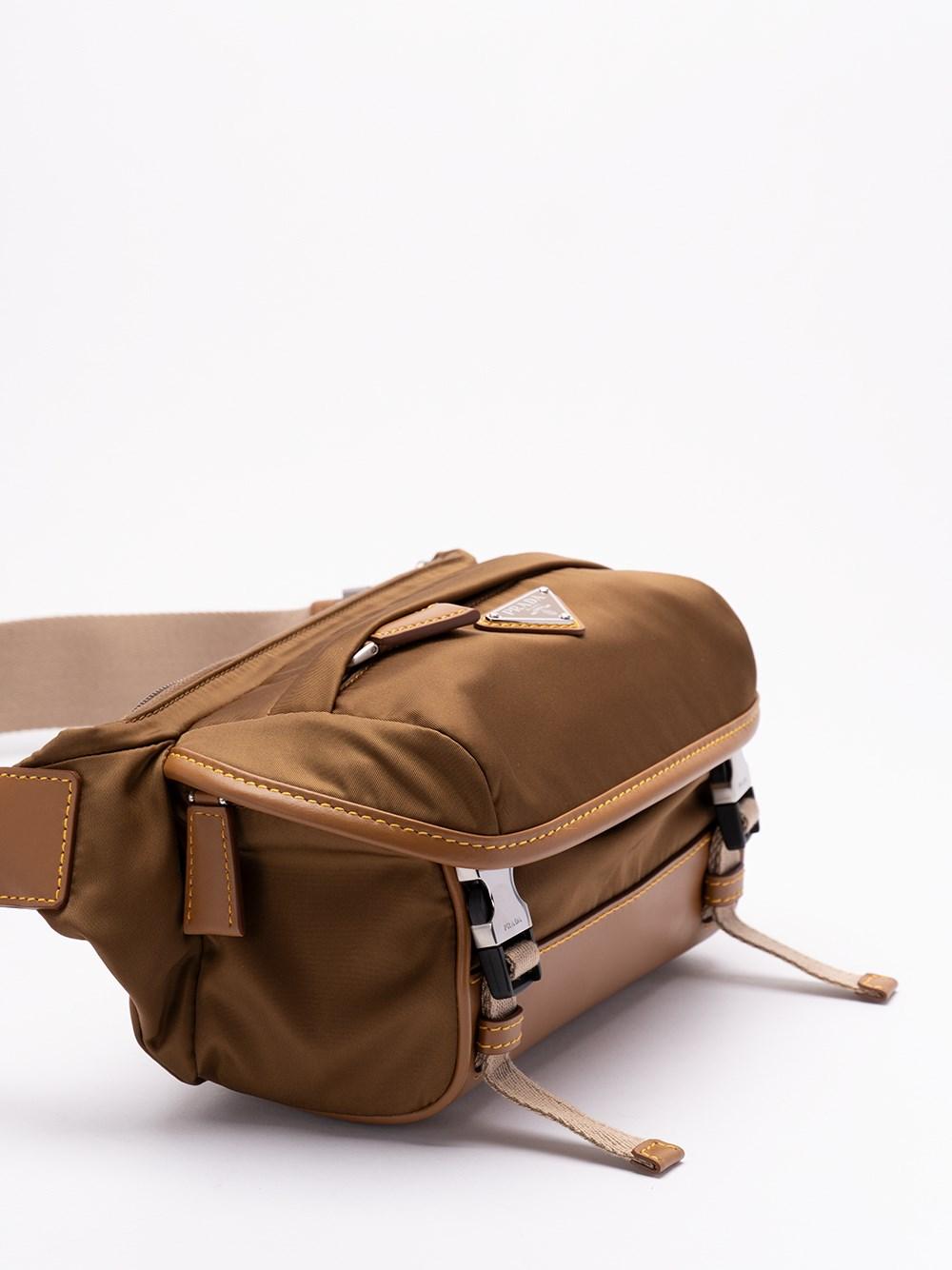 Prada `Re-Nylon` and Leather Shoulder bag Solo un giorno rimasto