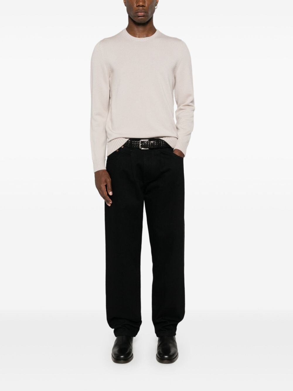 Drumohr Crew-Neck Sweater Black Friday Prezzi