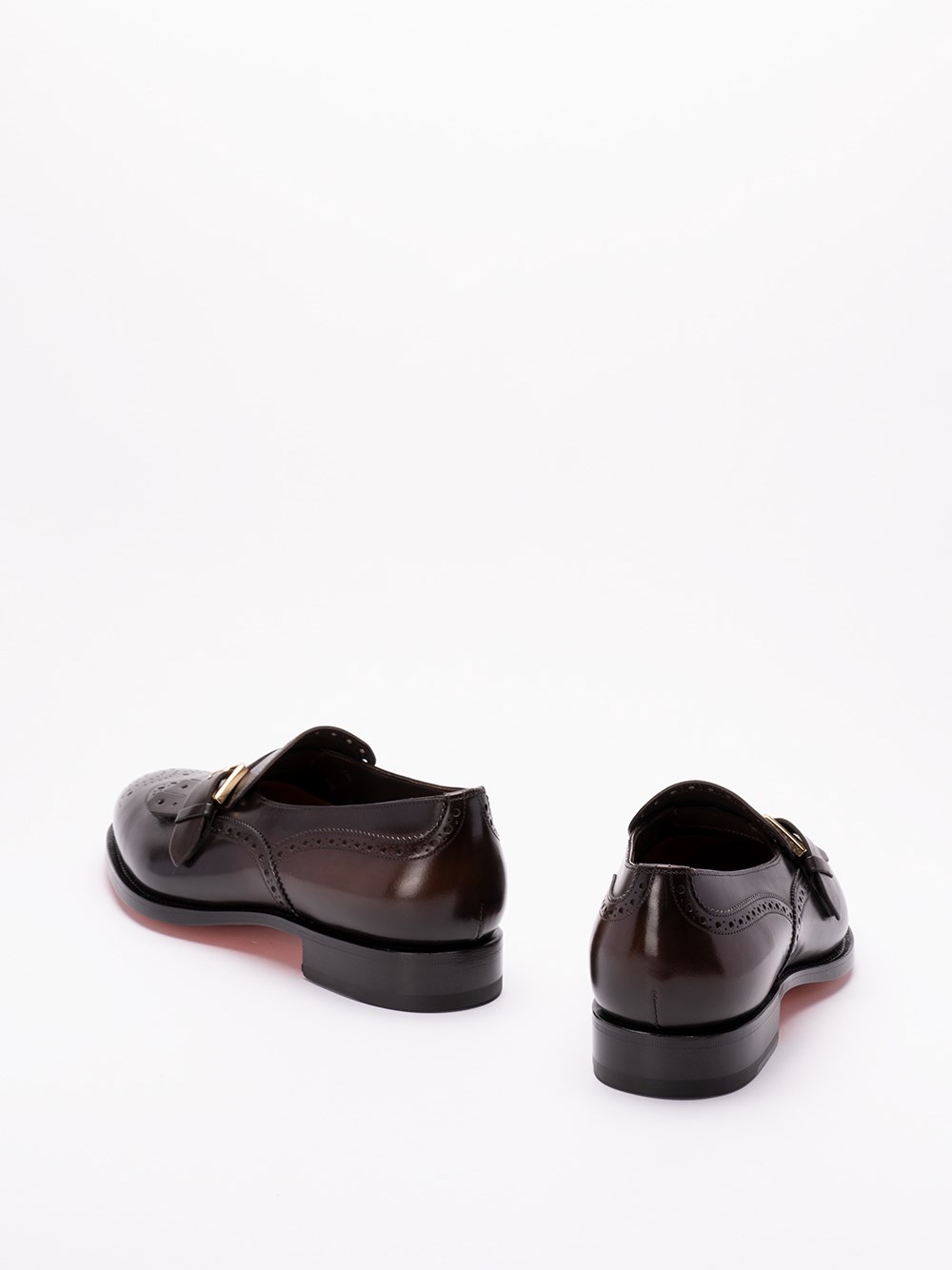 Santoni `Colin` Buckled Loafers Italy