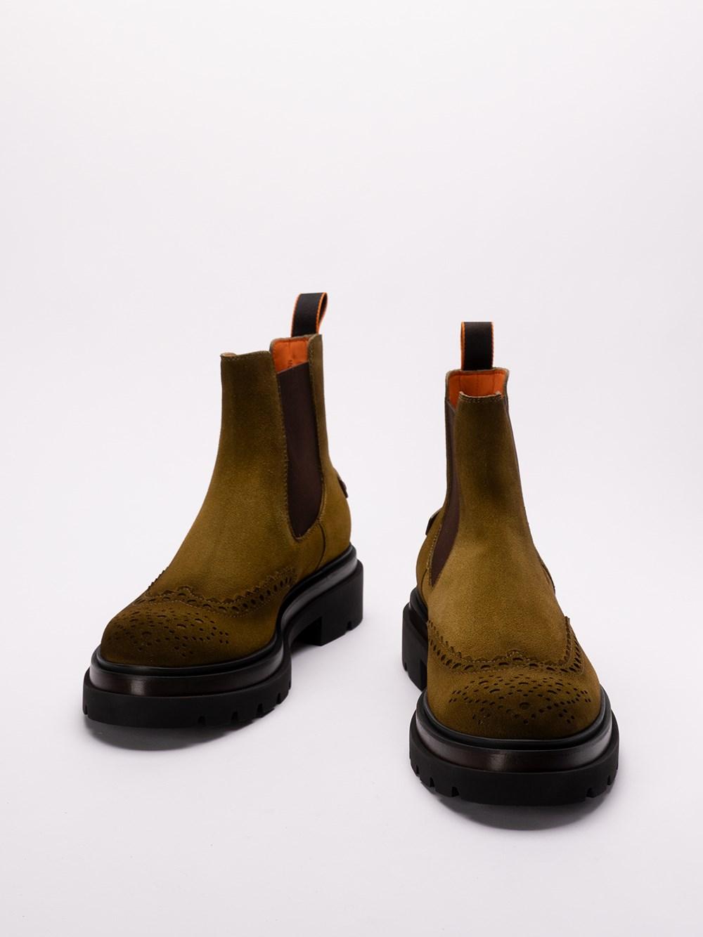 Santoni `Blockage` Slip-On Ankle Boots Italia