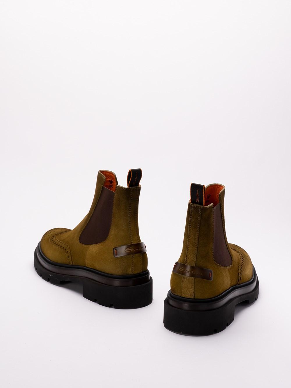 Santoni `Blockage` Slip-On Ankle Boots Italia