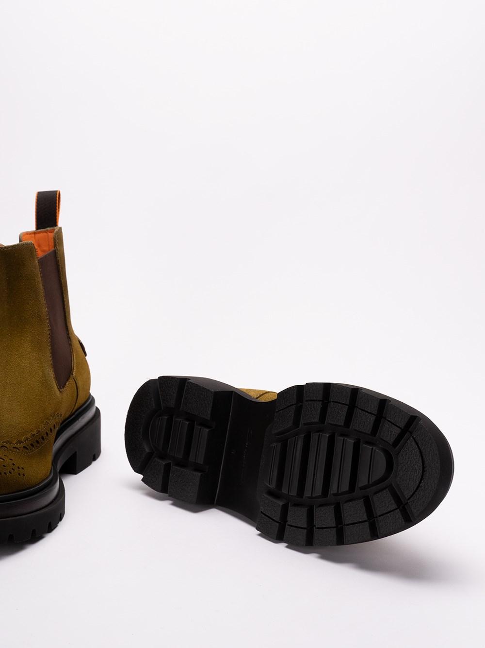Santoni `Blockage` Slip-On Ankle Boots Italia