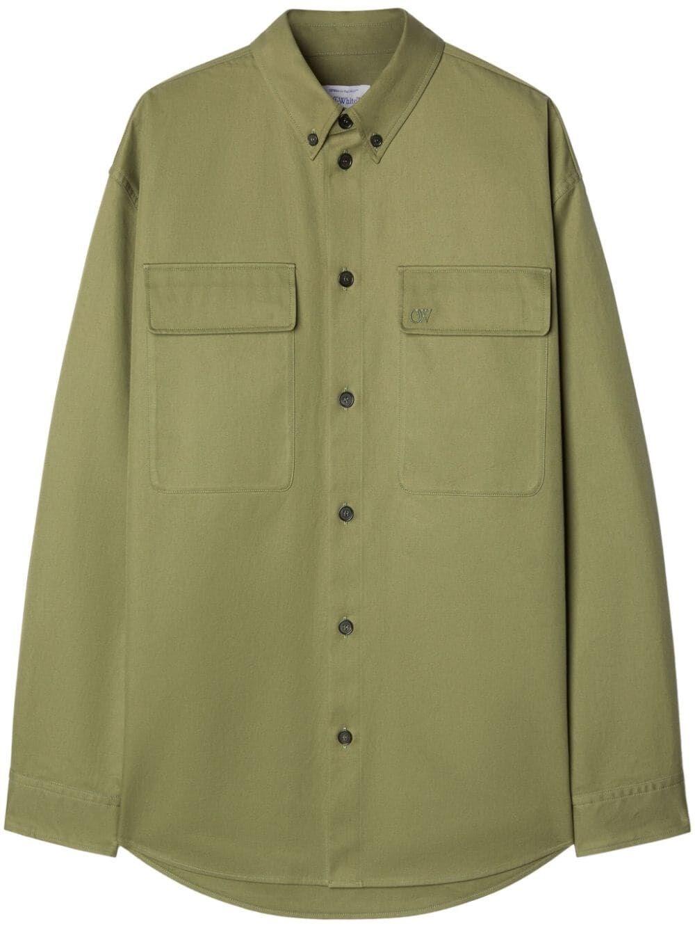 Off white `Ow Emb Cot Milit` Overshirt