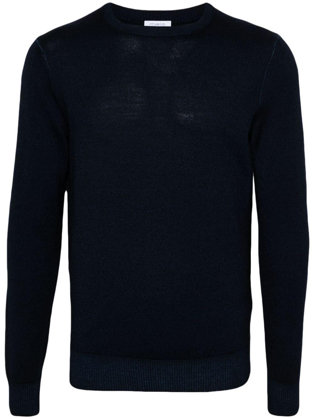 Malo Long Sleeve Crew-Neck Sweater Vendite Flash