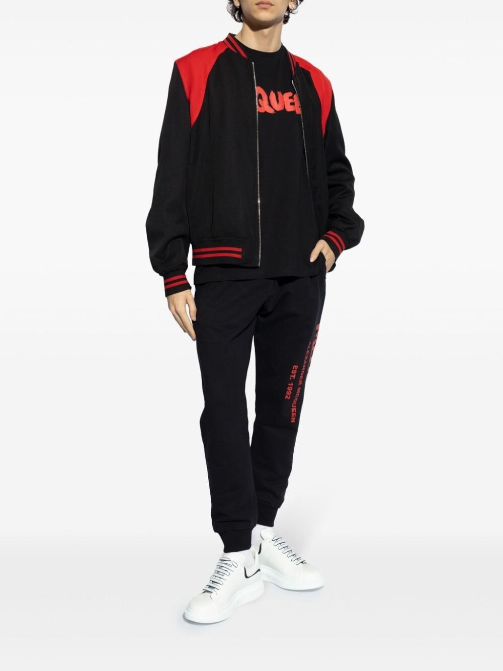Alexander mcqueen `Graffiti` Print T-Shirt Offerta natalizia