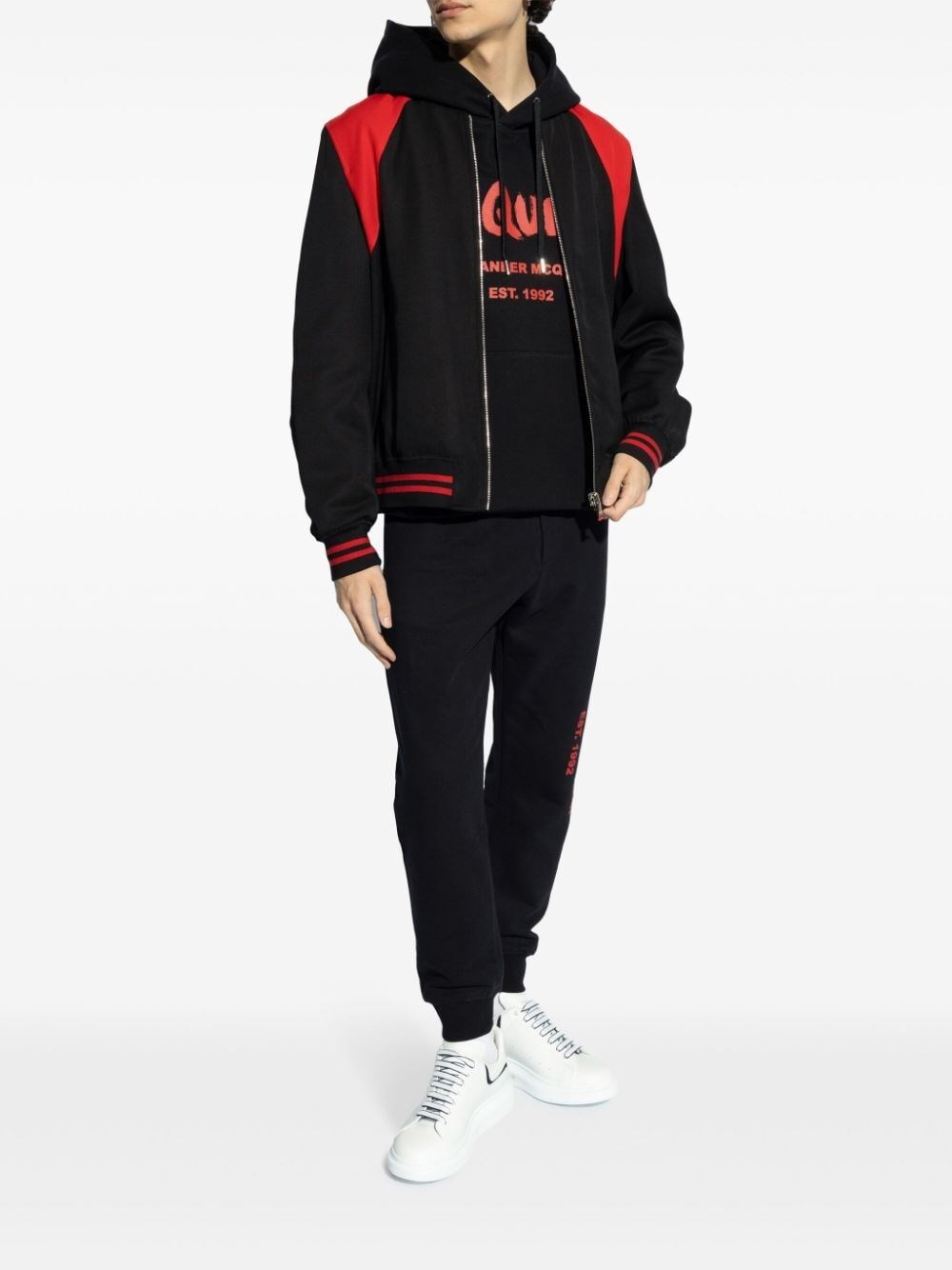 Alexander mcqueen `Graffiti` Print Hoodie Offerta Pasqua